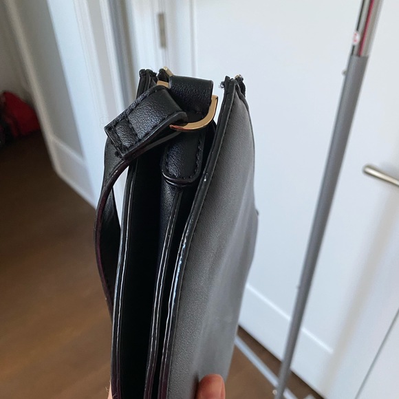 LINEA Leather Crescent Crossbody Handbag - Picture 5 of 10